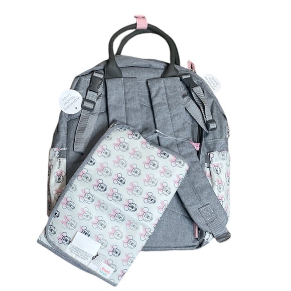 NEW Disney Baby Diaper Backpack with Minnie Mouse Changing Pad. - Picture 11 of 13